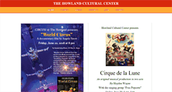 Desktop Screenshot of howlandculturalcenter.org