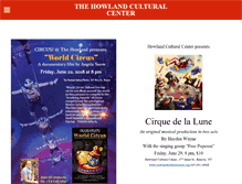 Tablet Screenshot of howlandculturalcenter.org